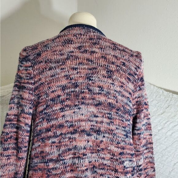Vanity Open Knit Fringed Sweater Cardigan Size Medium - Picture 9 of 12